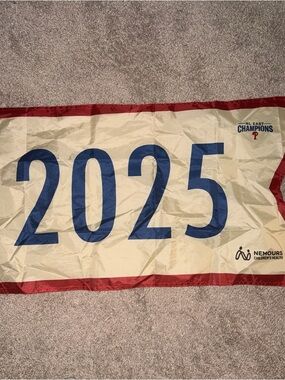 2026 Phillies Opening Day SGA - 2025 NL East Champions Pennant Banner Flag